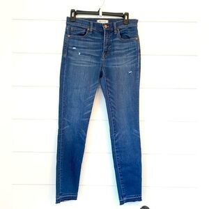 MADEWELL dark wash ‘9 inch high rise skinny’ Jeans. Size 27!
